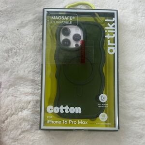 Artikl army green cotton iPhone 16 pro max